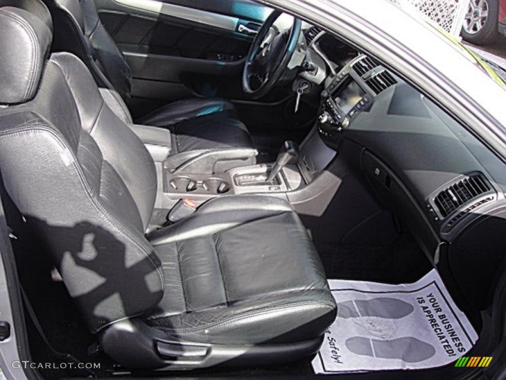 Black Interior 2003 Honda Accord EX Coupe Photo #45002448