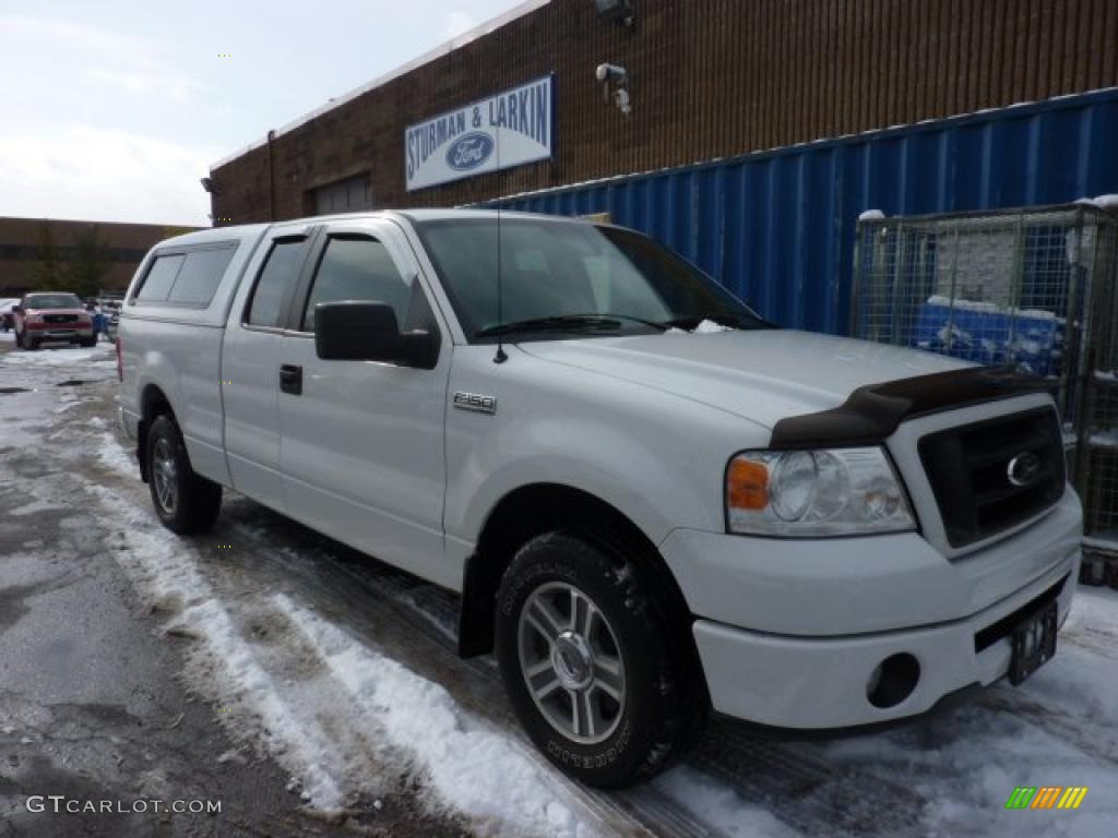 2008 F150 XLT SuperCab - Oxford White / Medium/Dark Flint photo #1