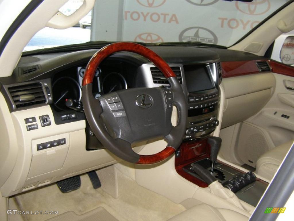 2008 Lexus LX 570 Cashmere Dashboard Photo #45002948
