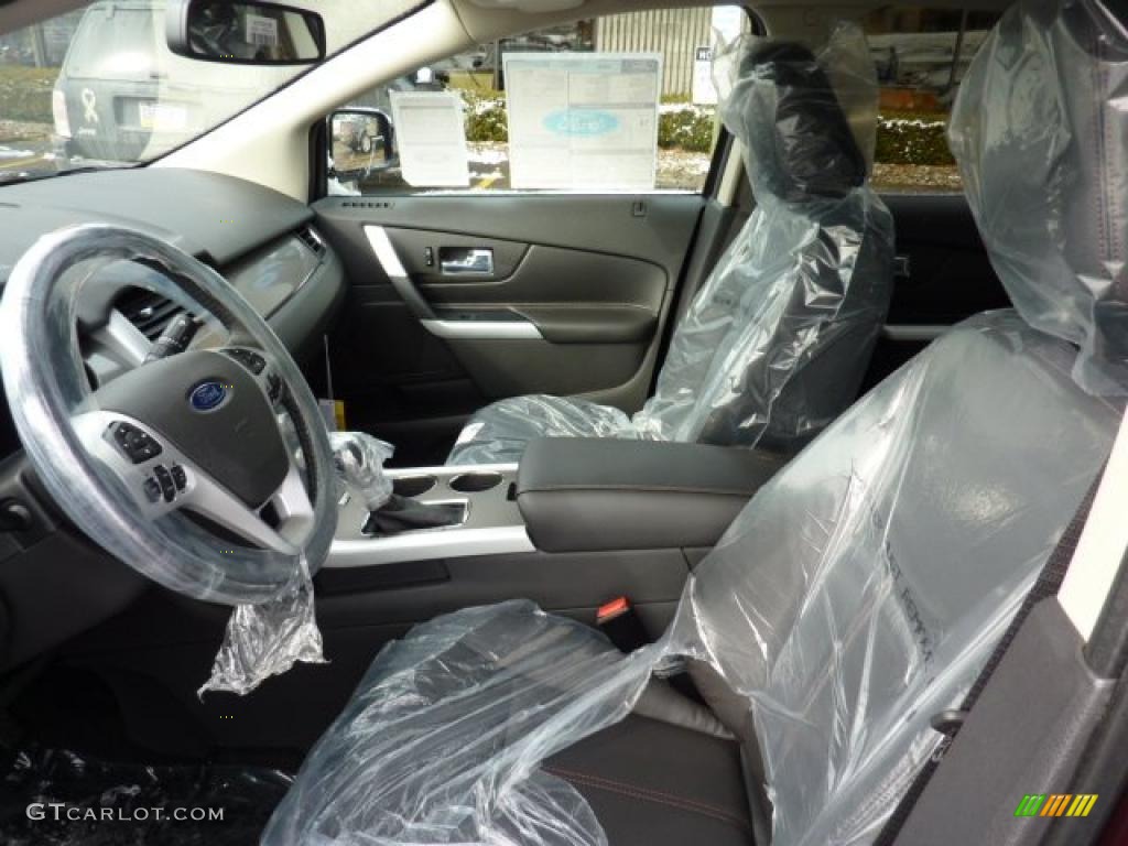 Charcoal Black Interior 2011 Ford Edge SEL AWD Photo #45007012