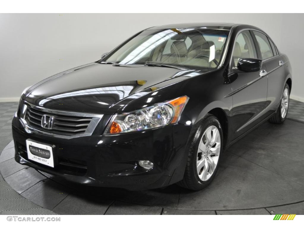 Nighthawk Black Pearl 2008 Honda Accord EX-L Sedan Exterior Photo #45007020