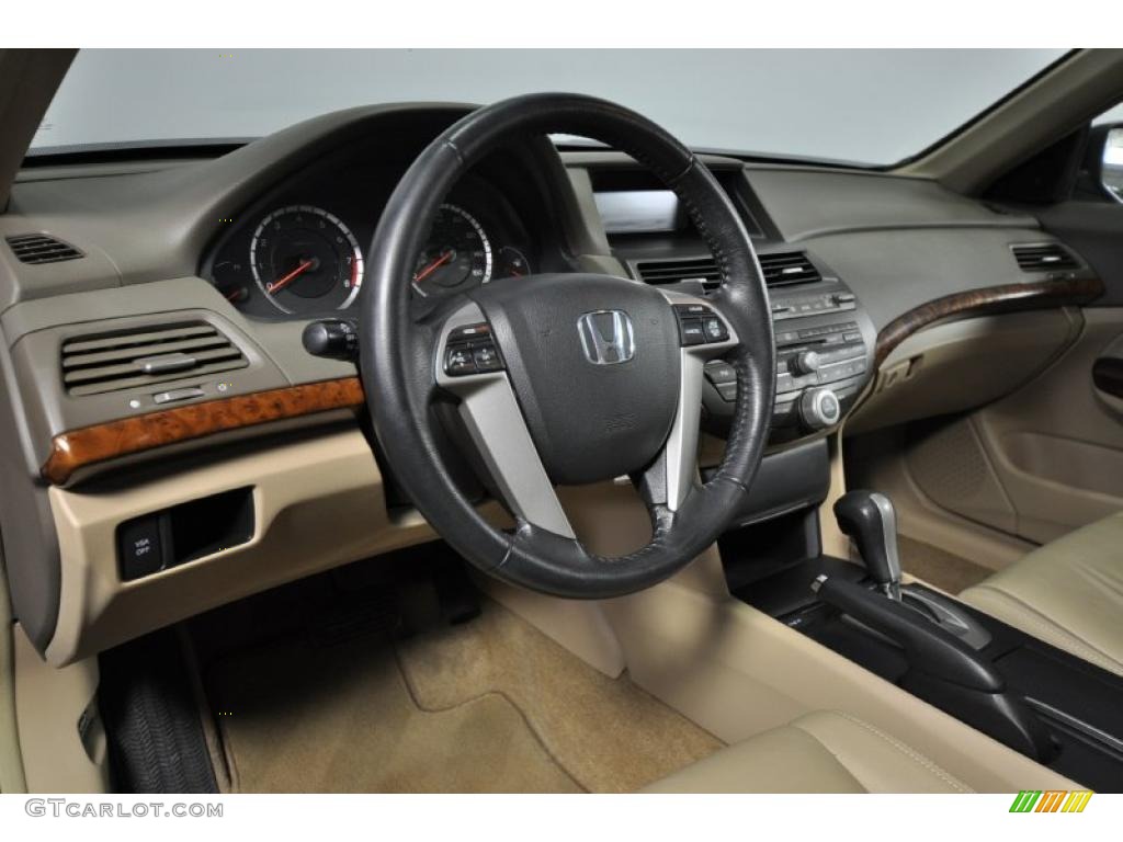 2008 Honda Accord EX-L Sedan Ivory Dashboard Photo #45007148