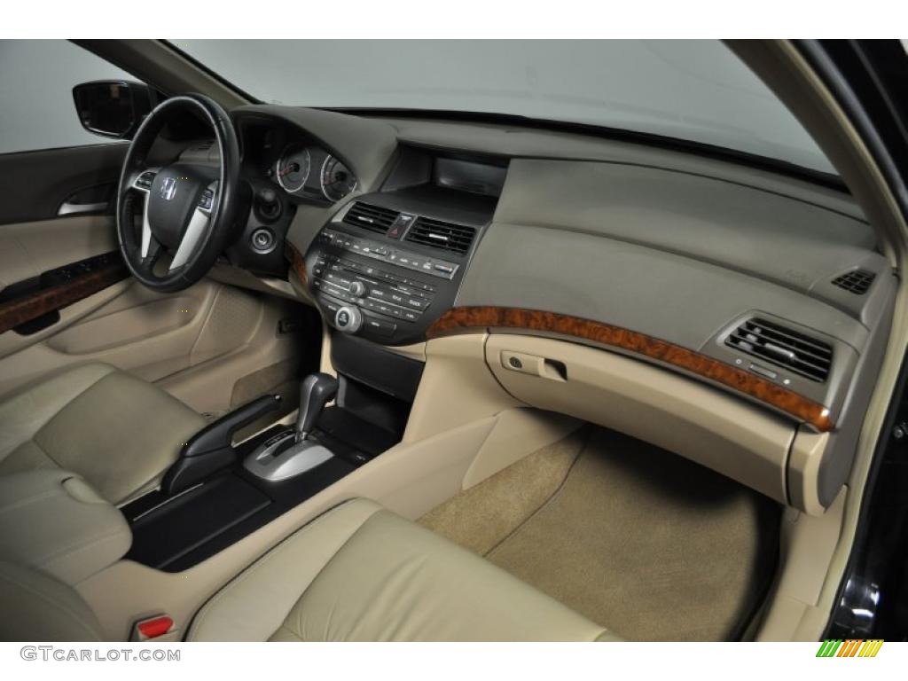 2008 Honda Accord EX-L Sedan Ivory Dashboard Photo #45007304