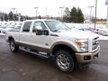 White Platinum Metallic Tri-Coat 2011 Ford F250 Super Duty King Ranch Crew Cab 4x4 Exterior