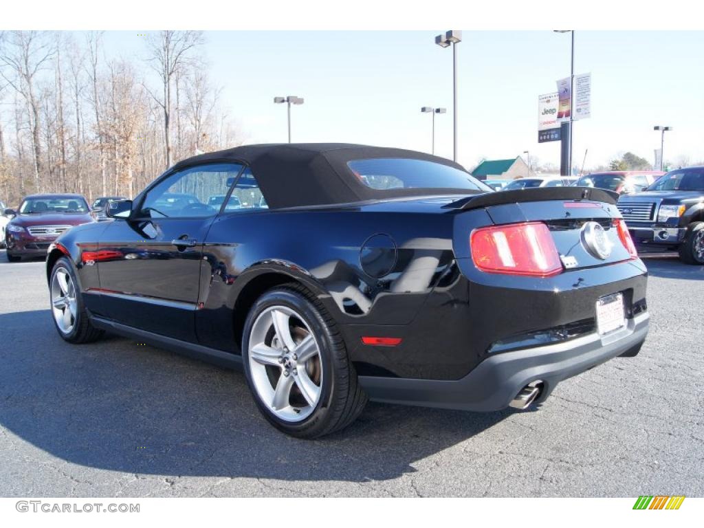 2011 Mustang GT Premium Convertible - Ebony Black / Charcoal Black photo #36