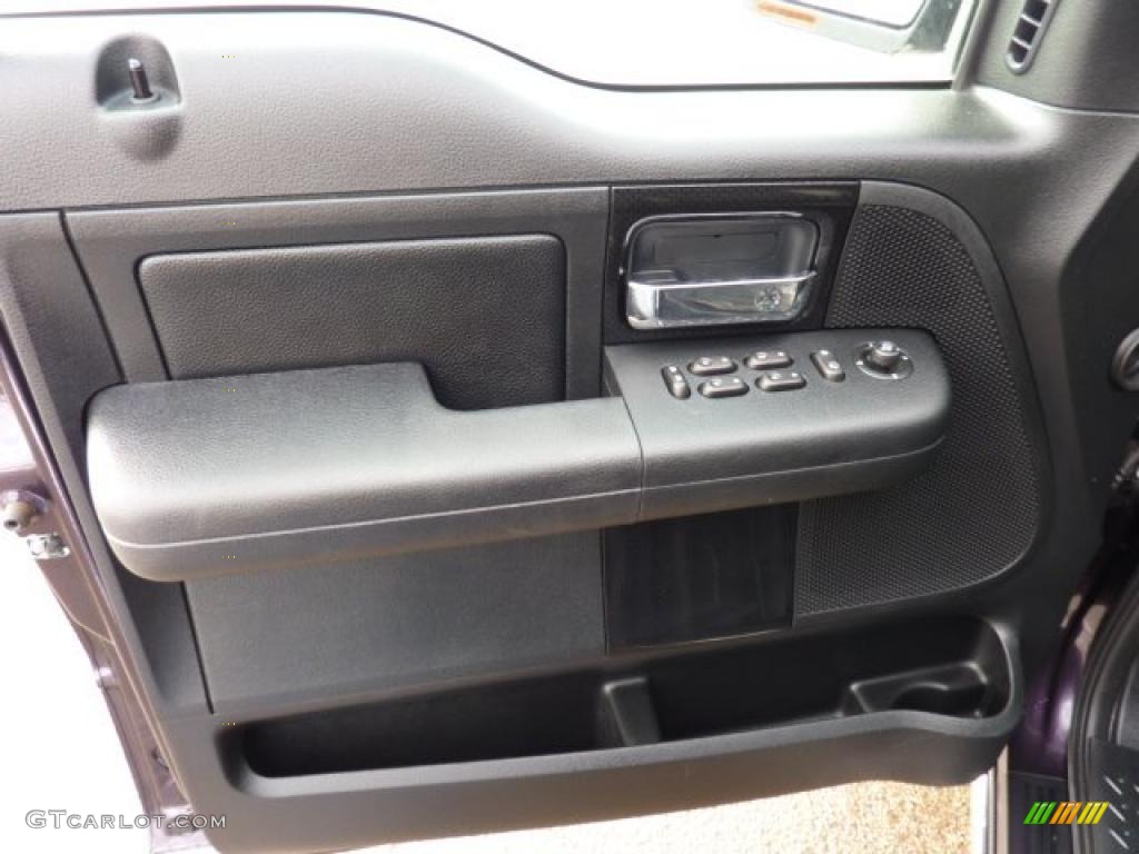 2007 Ford F150 Harley-Davidson SuperCrew 4x4 Black Door Panel Photo #45008973