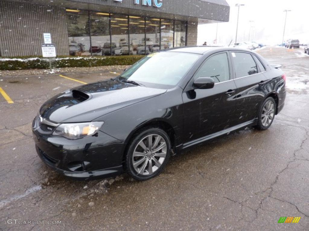 Obsidian Black Pearl 2009 Subaru Impreza WRX Sedan Exterior Photo #45009421