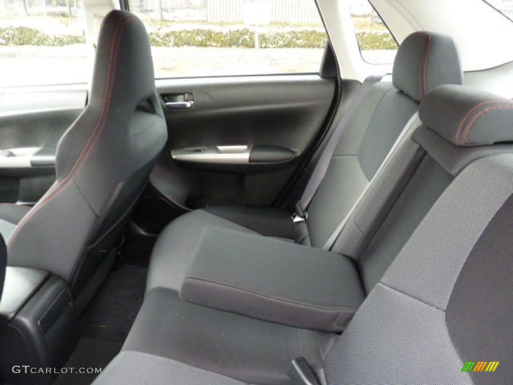 Carbon Black Interior 2009 Subaru Impreza WRX Sedan Photo #45009461