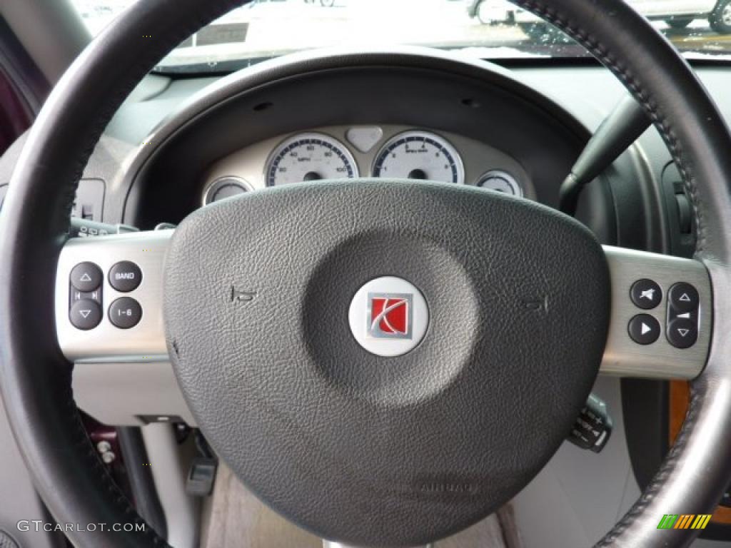 2007 Saturn Relay 3 Gray Steering Wheel Photo #45009669