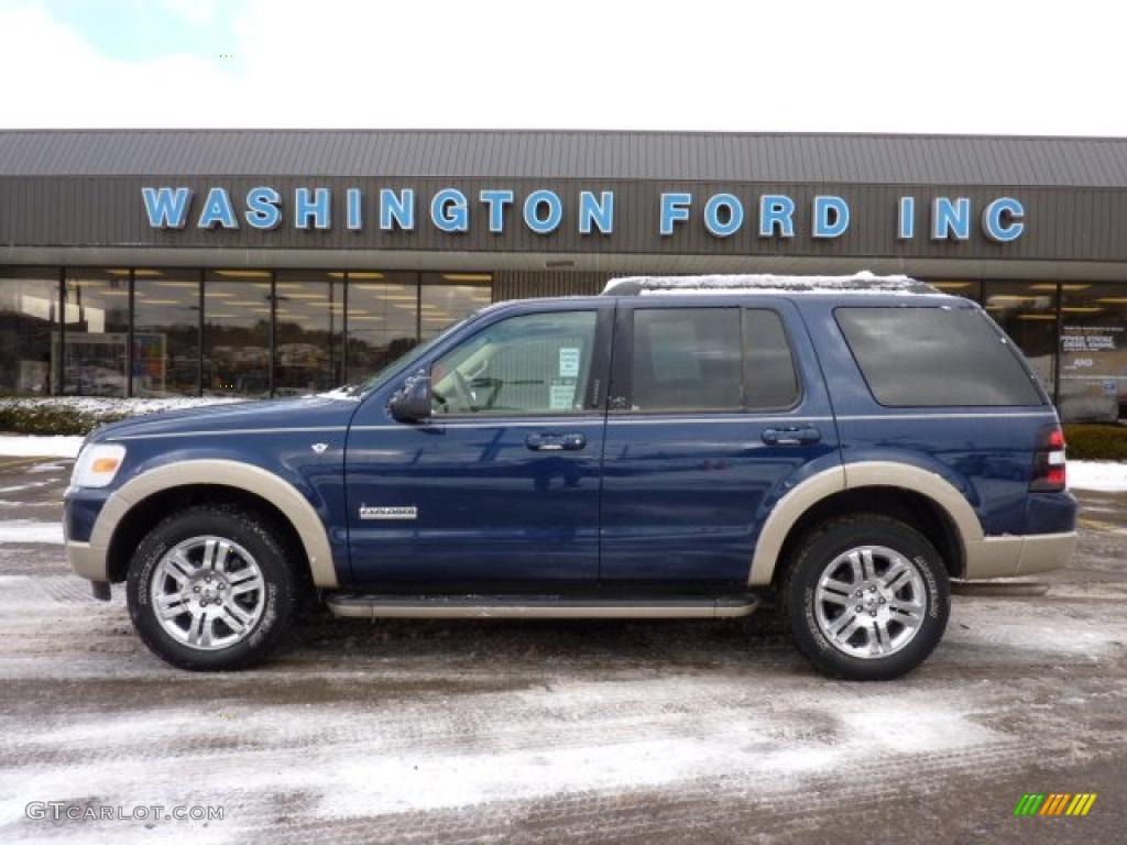 Dark Blue Pearl Metallic Ford Explorer