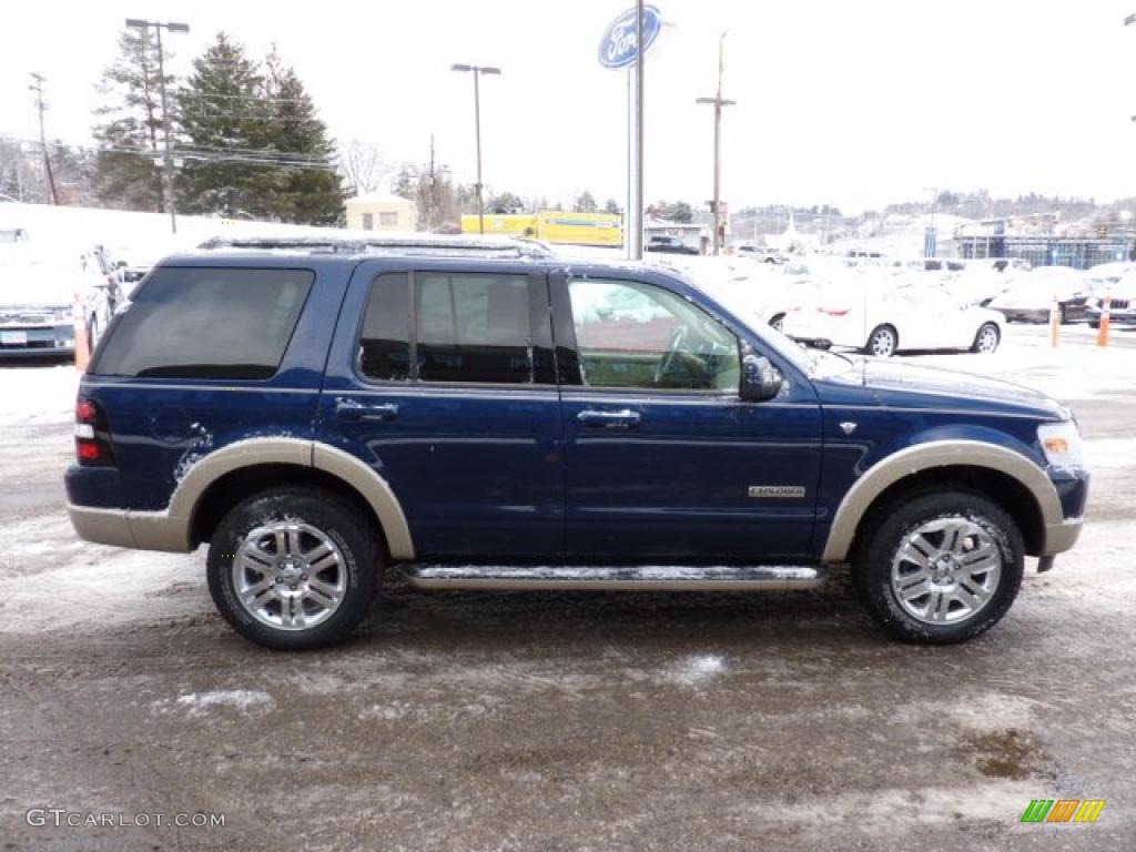 2008 Explorer Eddie Bauer 4x4 - Dark Blue Pearl Metallic / Camel photo #4