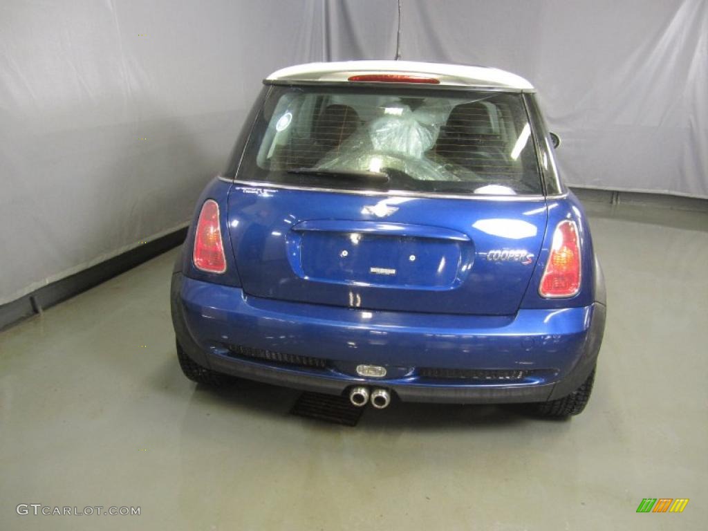 2004 Cooper S Hardtop - Indi Blue Metallic / Panther Black photo #11