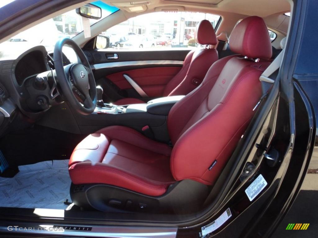 Monaco Red Interior 2011 Infiniti G 37 IPL Coupe Photo #45012701
