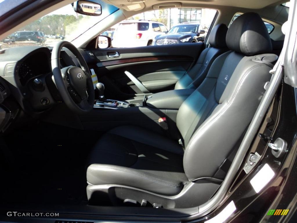 2011 G 37 Journey Coupe - Black Obsidian / Graphite photo #7