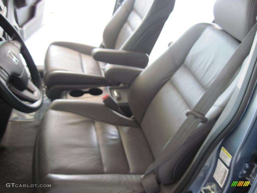2008 CR-V EX-L - Glacier Blue Metallic / Gray photo #35