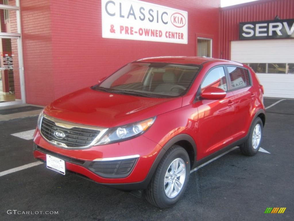 Signal Red Kia Sportage