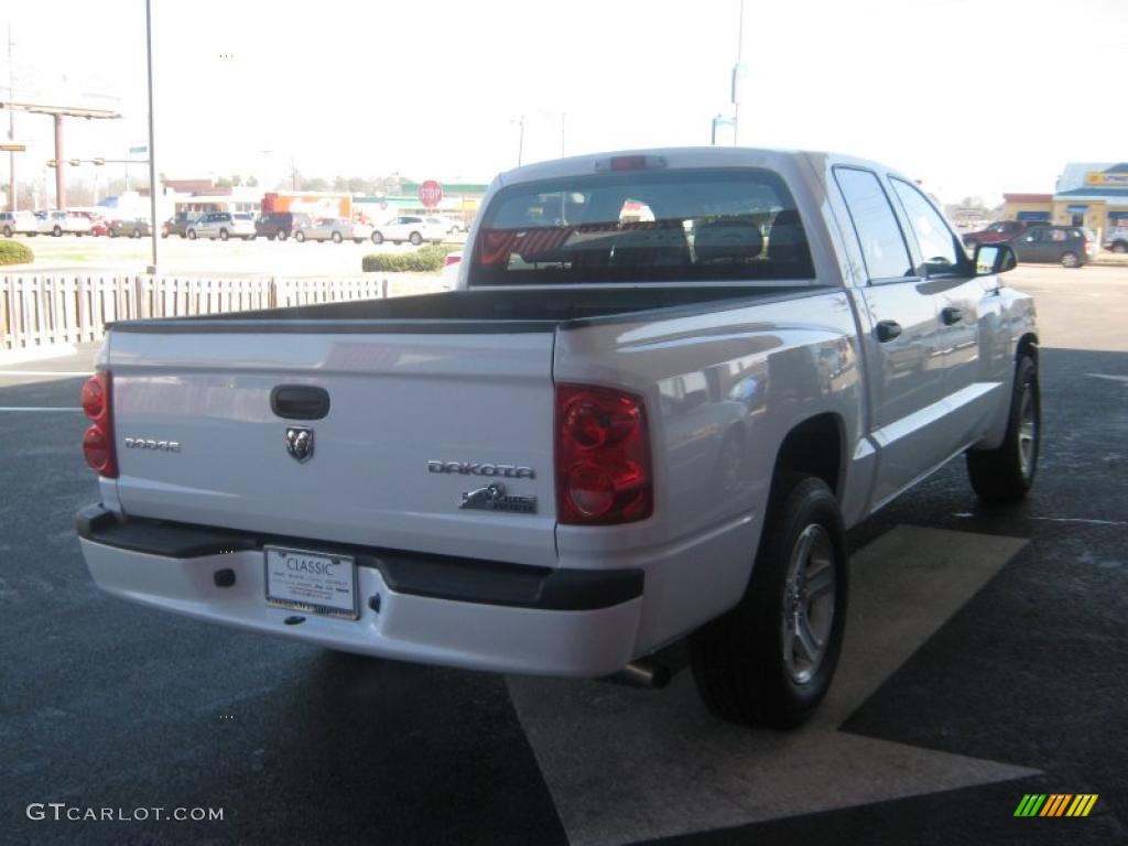 2010 Dakota Big Horn Crew Cab - Stone White / Dark Slate Gray/Medium Slate Gray photo #5