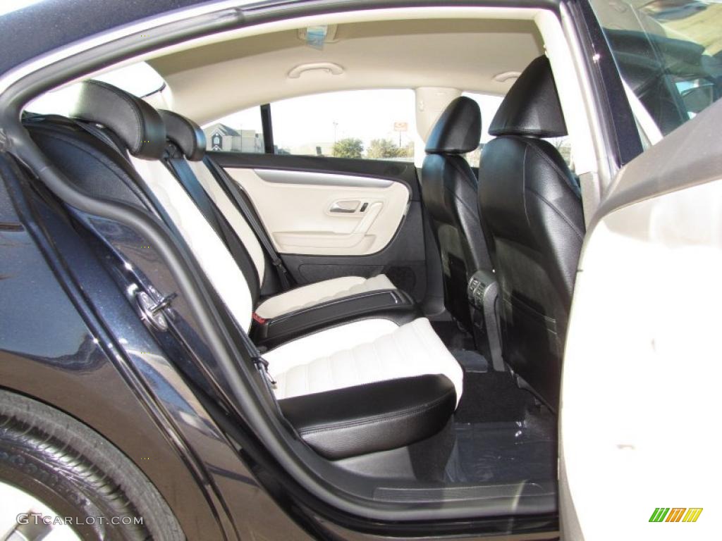 Black/Cornsilk Beige Interior 2012 Volkswagen CC Sport Photo #45015455