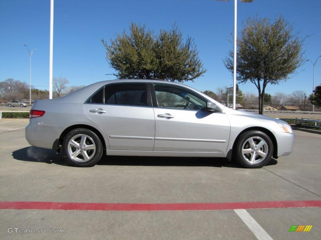 2003 Accord EX-L Sedan - Satin Silver Metallic / Black photo #6