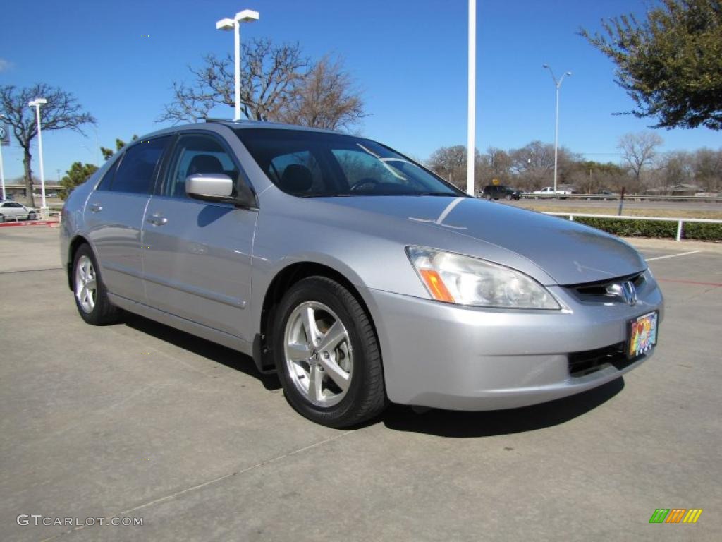 2003 Accord EX-L Sedan - Satin Silver Metallic / Black photo #7