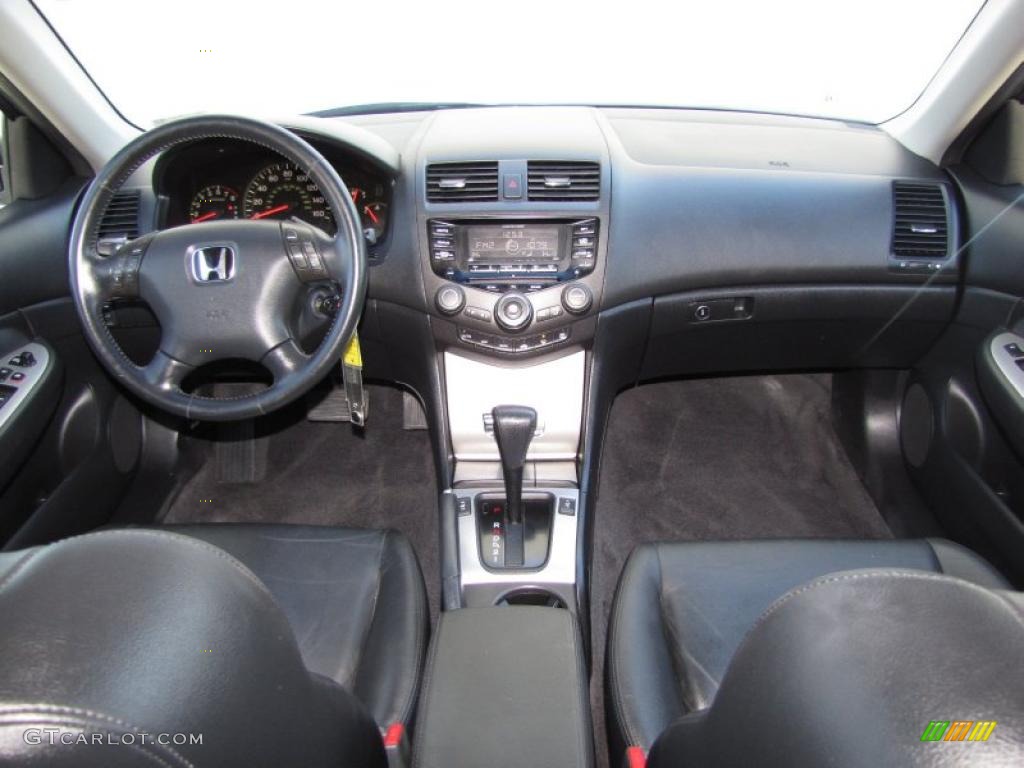 2003 Accord EX-L Sedan - Satin Silver Metallic / Black photo #14