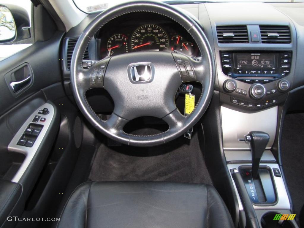 2003 Accord EX-L Sedan - Satin Silver Metallic / Black photo #15
