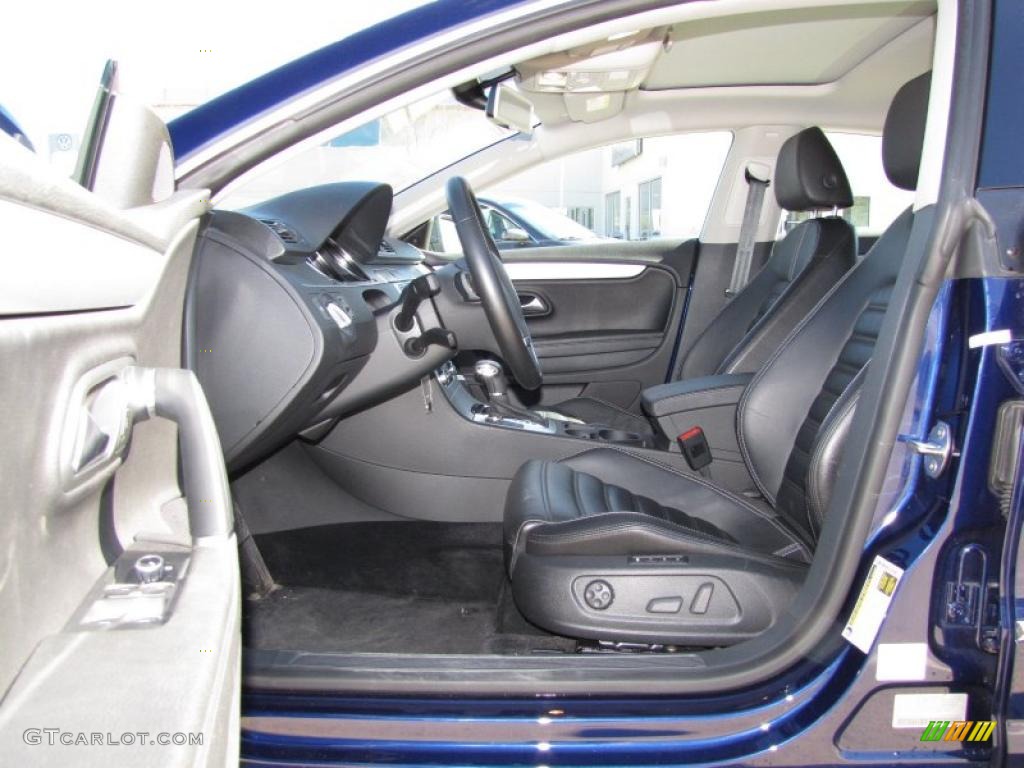 Black Interior 2009 Volkswagen CC VR6 Sport Photo #45016330