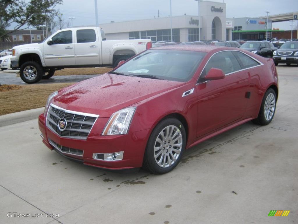 Crystal Red Tintcoat 2011 Cadillac CTS Coupe Exterior Photo #45016839