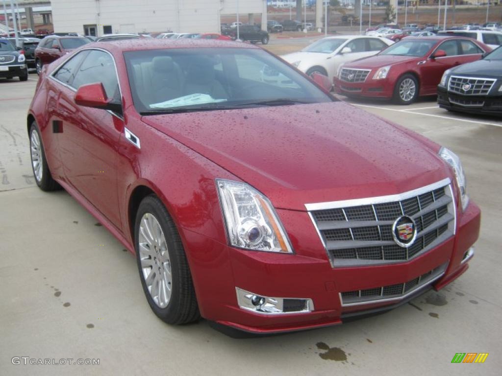 Crystal Red Tintcoat 2011 Cadillac CTS Coupe Exterior Photo #45016863