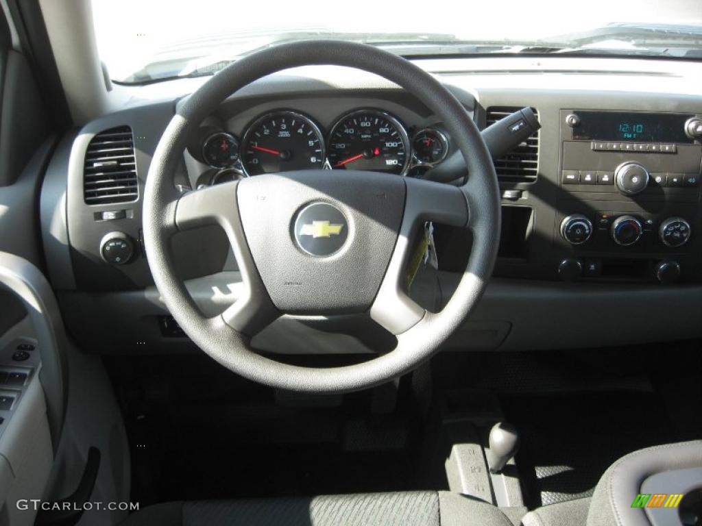2011 Chevrolet Silverado 2500HD Crew Cab 4x4 Dark Titanium Steering Wheel Photo #45017832