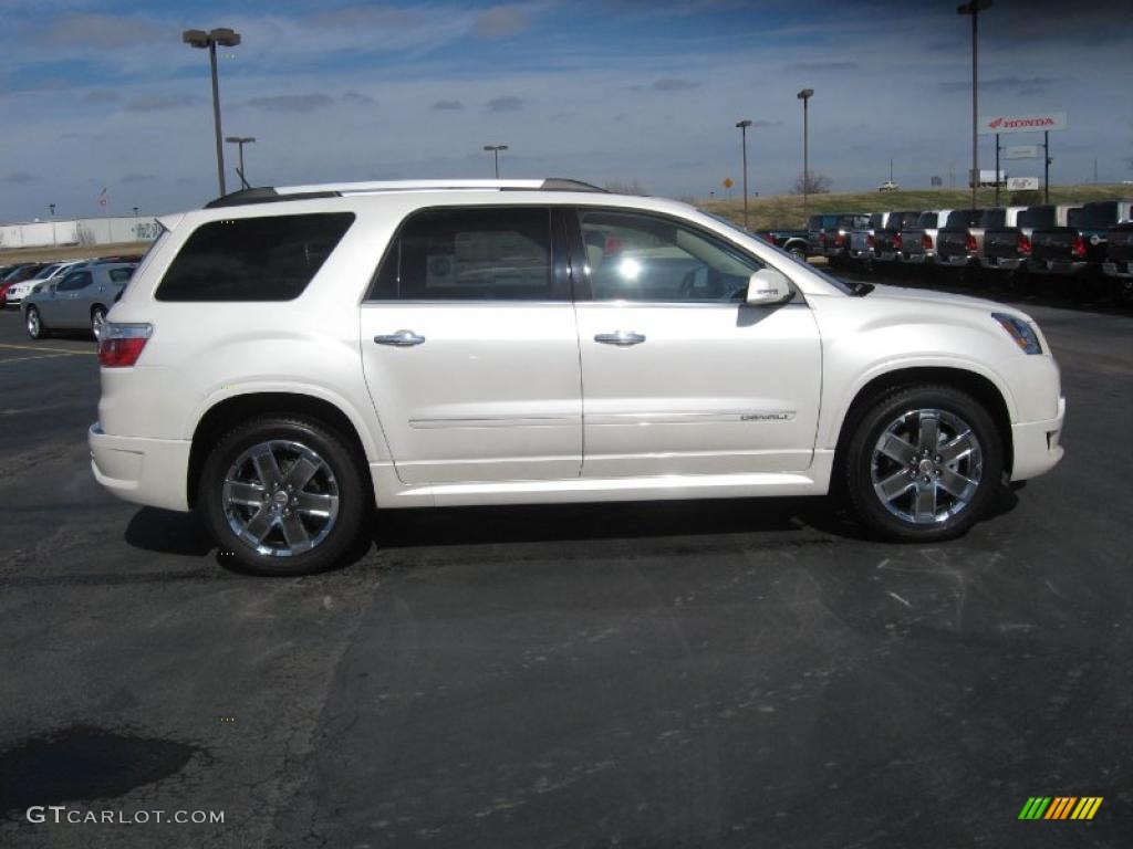 White Diamond Tintcoat 2011 GMC Acadia Denali Exterior Photo #45017956