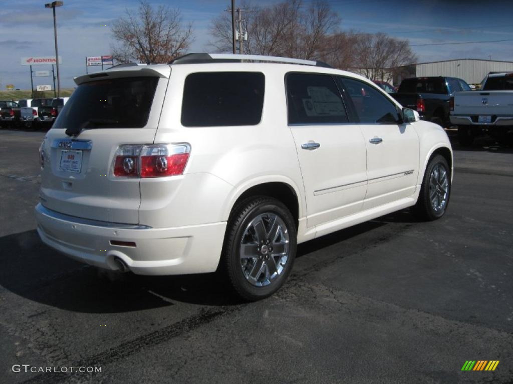 White Diamond Tintcoat 2011 GMC Acadia Denali Exterior Photo #45017960