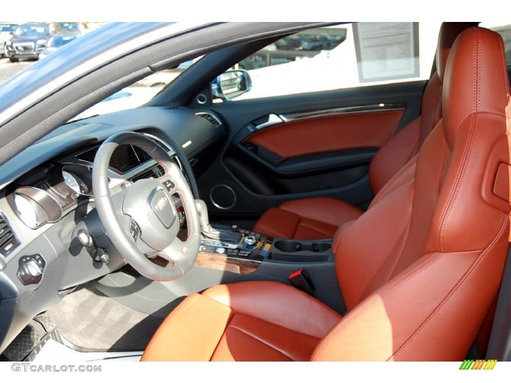 Tuscan Brown Silk Nappa Leather Interior 2010 Audi S5 4.2 FSI quattro Coupe Photo #45018032