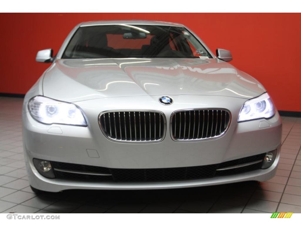 2011 5 Series 535i Sedan - Titanium Silver Metallic / Black photo #2