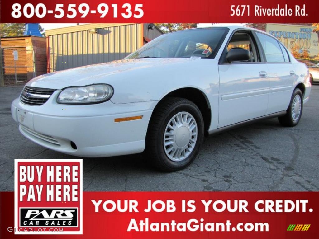 2001 Malibu Sedan - Bright White / Gray photo #1