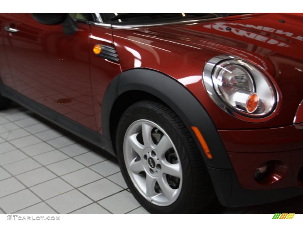 2008 Cooper Hardtop - Nightfire Red Metallic / Gravity Tuscan Beige photo #11
