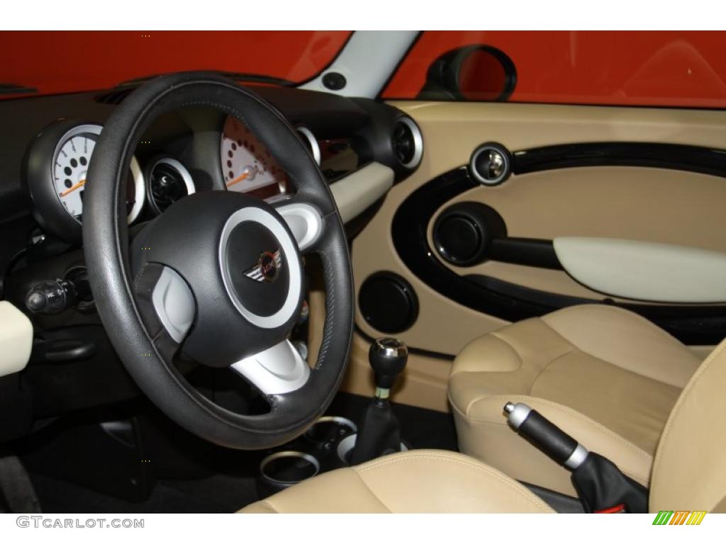 Gravity Tuscan Beige Interior 2008 Mini Cooper Hardtop Photo #45022404