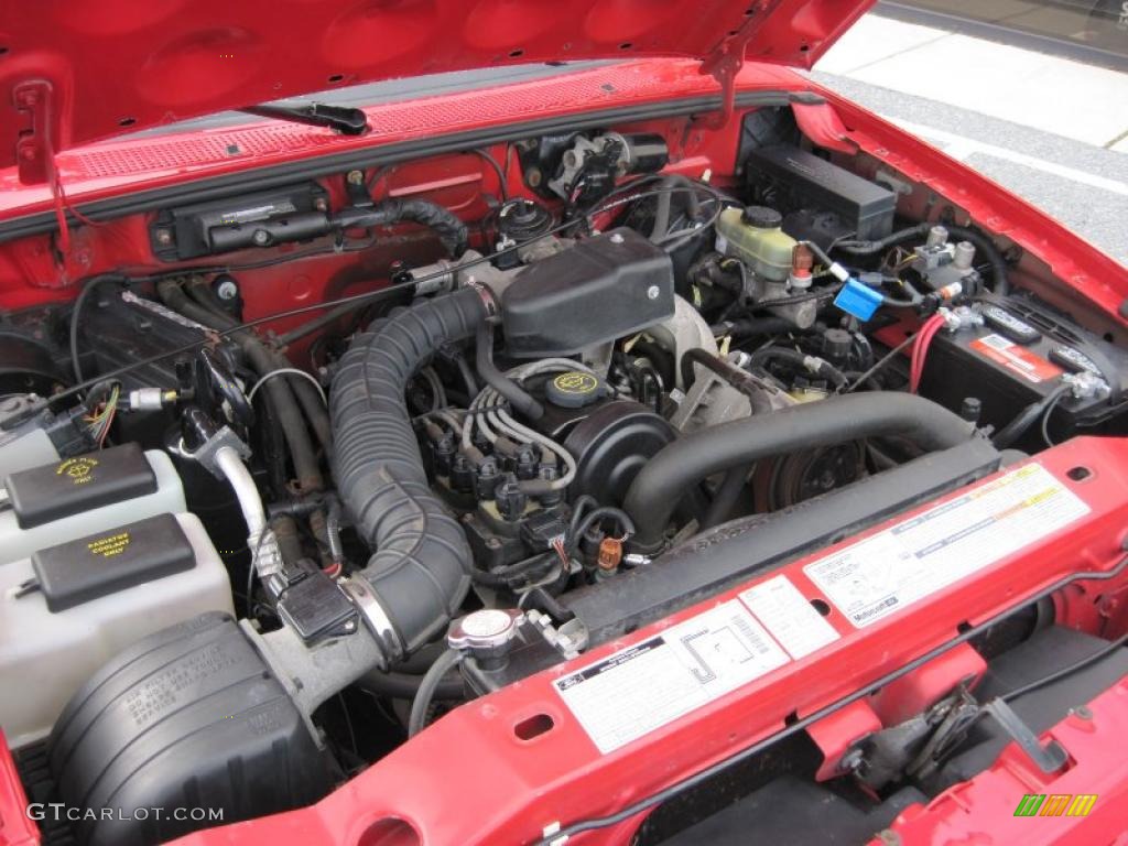 2000 Ford Ranger Sport Regular Cab 2.5 Liter SOHC 8V 4 Cylinder Engine Photo #45023611