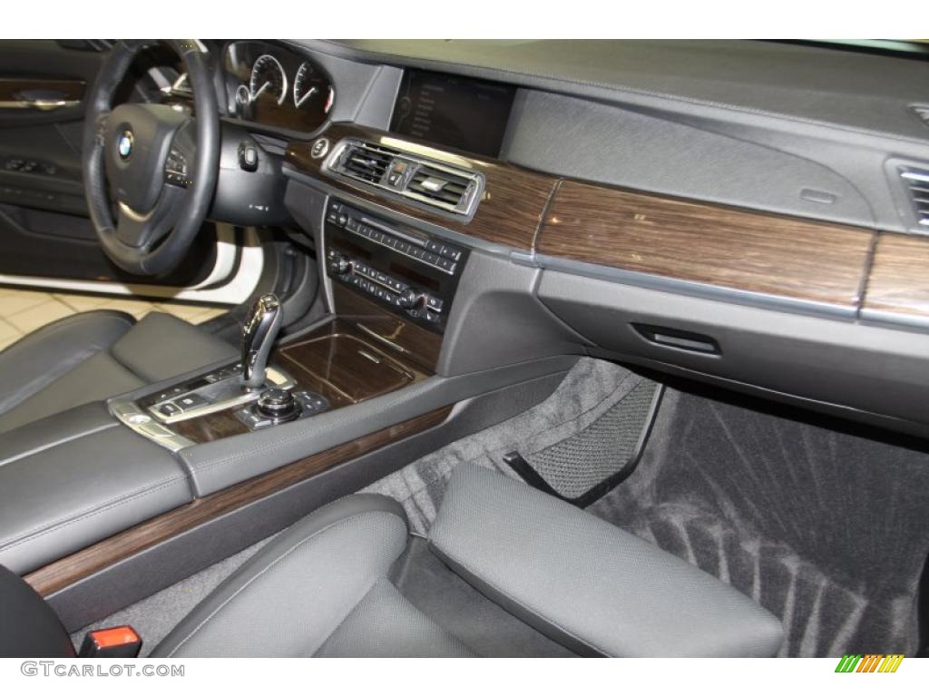2009 BMW 7 Series 750Li Sedan Black Nappa Leather Dashboard Photo #45023633