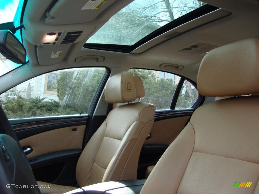 Natural Brown Interior 2008 BMW 5 Series 528xi Sedan Photo #45024557
