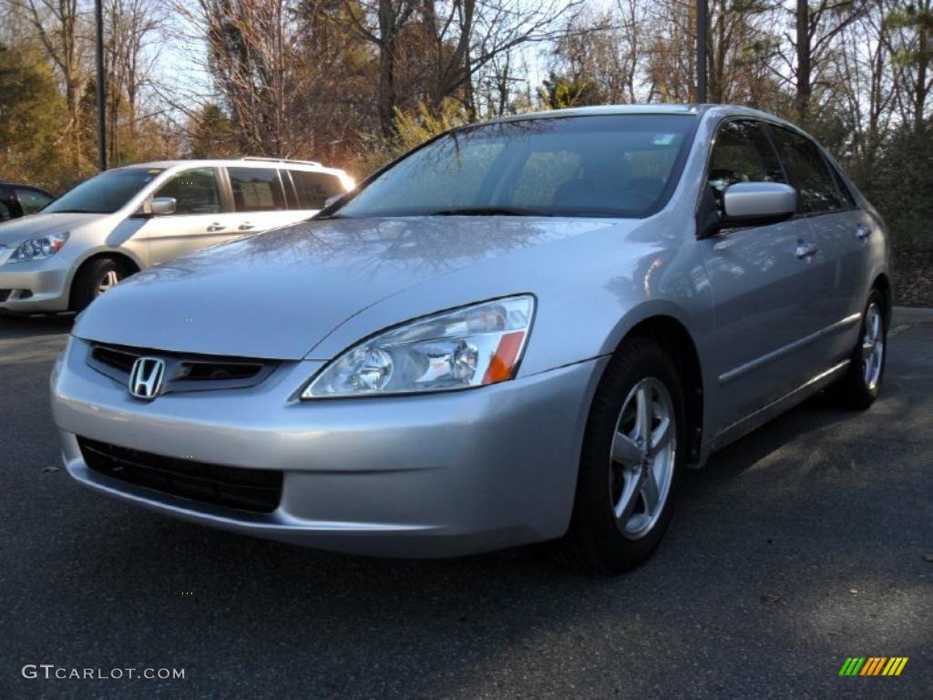 2003 Accord EX-L Sedan - Satin Silver Metallic / Black photo #1