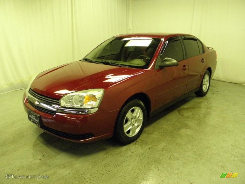 2004 Malibu LS V6 Sedan - Sport Red Metallic / Neutral photo #3