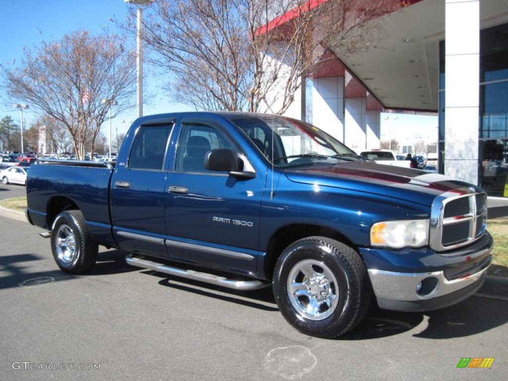 2002 Ram 1500 SLT Quad Cab - Patriot Blue Pearlcoat / Dark Slate Gray photo #1