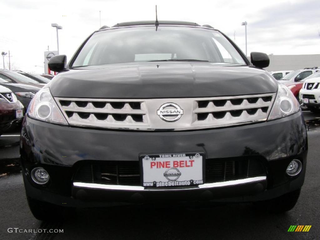 2007 Murano SL AWD - Super Black / Charcoal photo #2