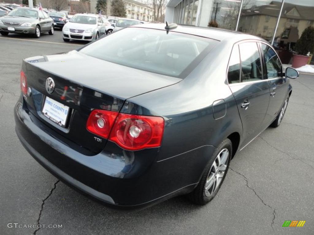 2006 Jetta TDI Sedan - Blue Graphite Metallic / Anthracite Black photo #3