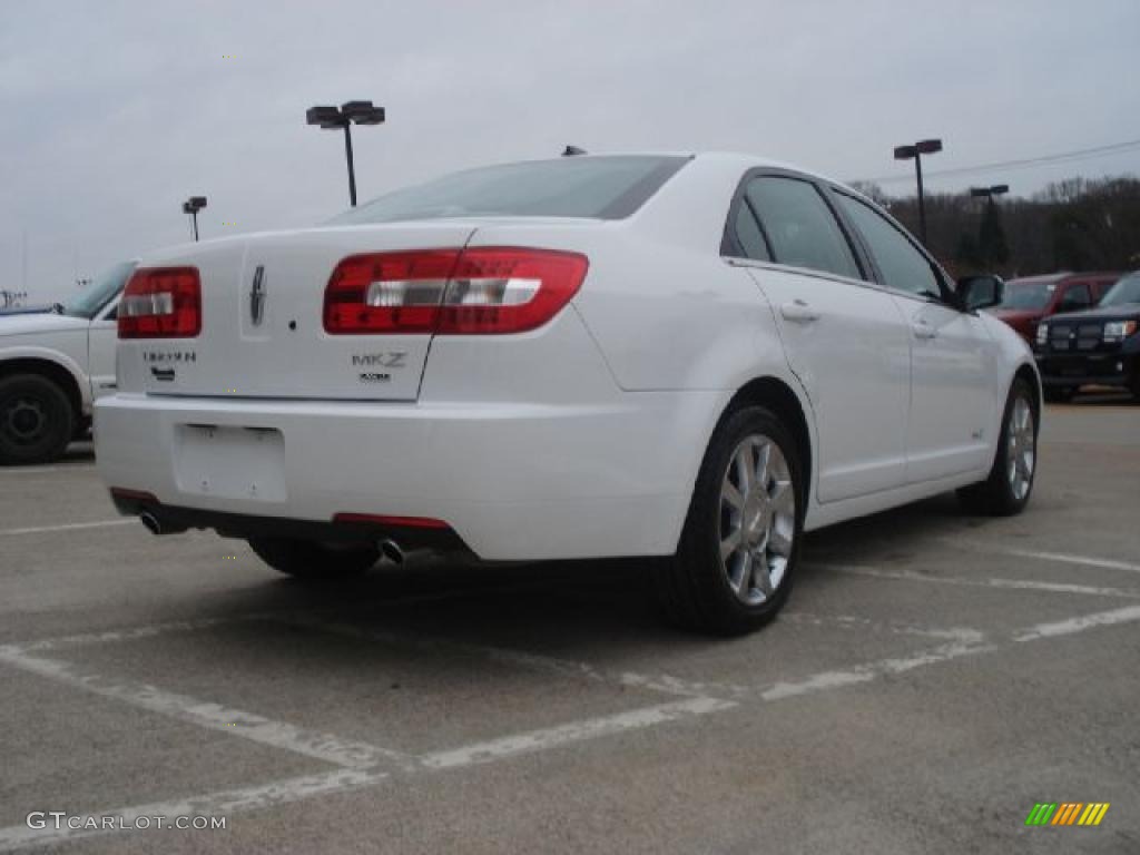 2007 MKZ AWD Sedan - Oxford White / Sand photo #3