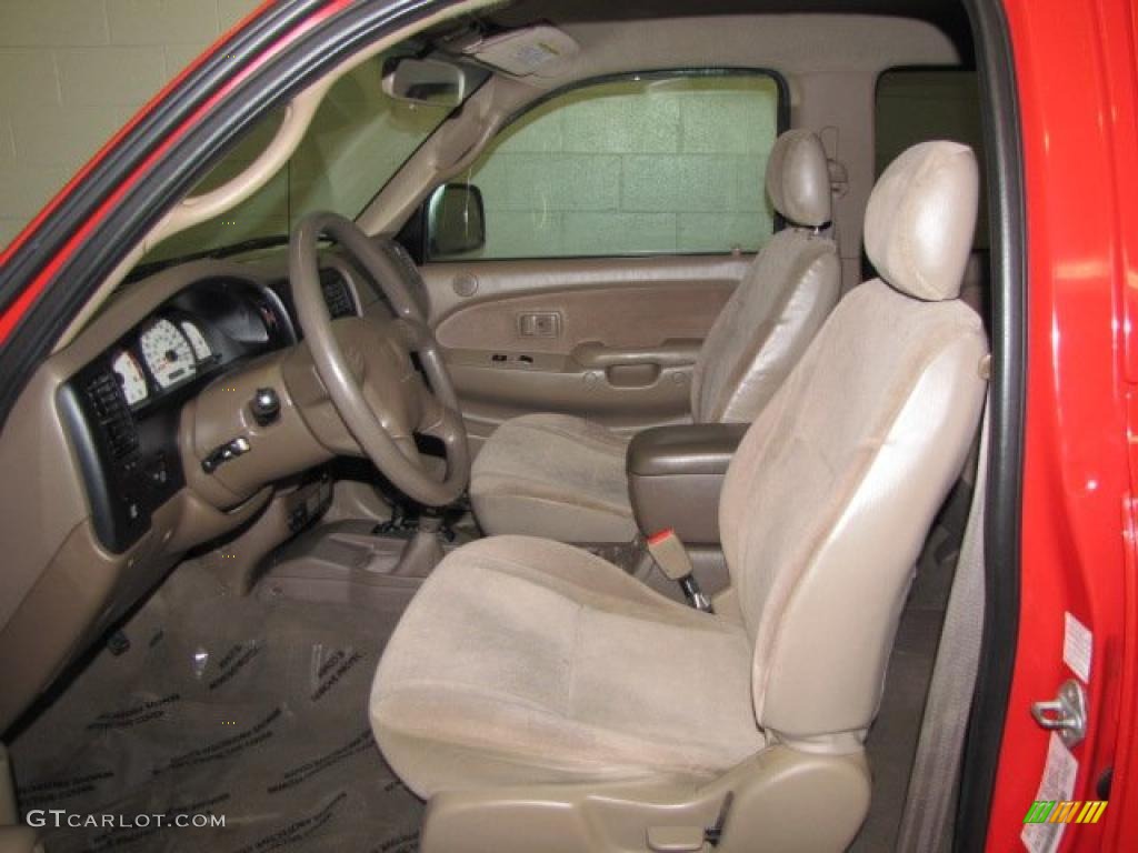 2004 Tacoma V6 TRD Double Cab 4x4 - Radiant Red / Oak photo #12