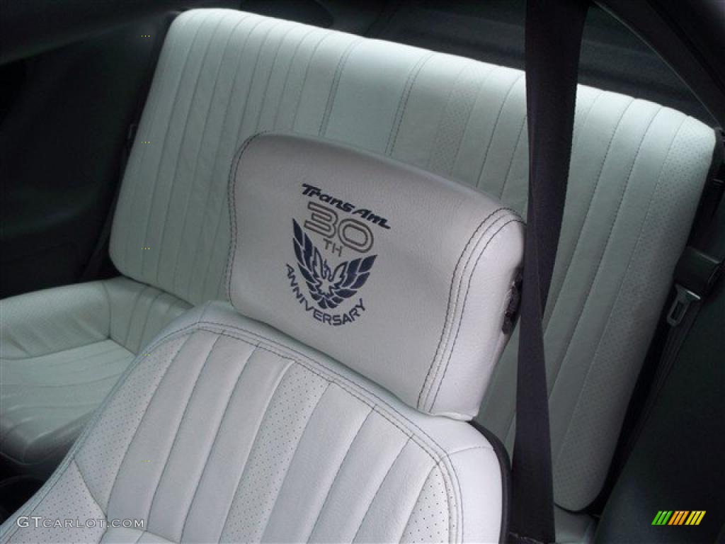 White Interior 1999 Pontiac Firebird 30th Anniversary Trans Am Coupe Photo #45036161
