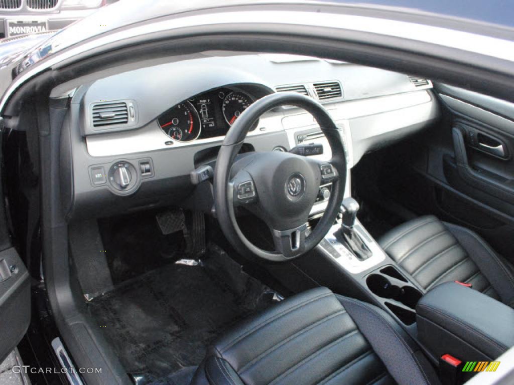 Black Interior 2010 Volkswagen CC Sport Photo #45036617