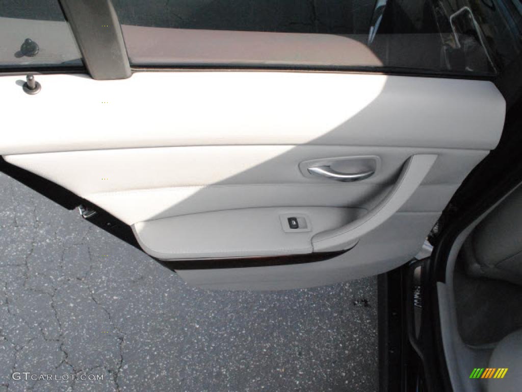 2010 BMW 3 Series 328i Sedan Gray Dakota Leather Door Panel Photo #45036941